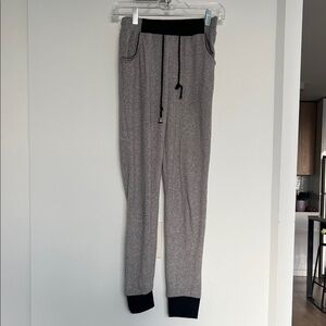 Women's Gray Jogger Pants with Black Accents